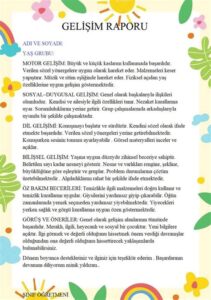 Gelişim Raporu Örnekleri: Çocuk Gelişimi İçin Önemli Belgeler