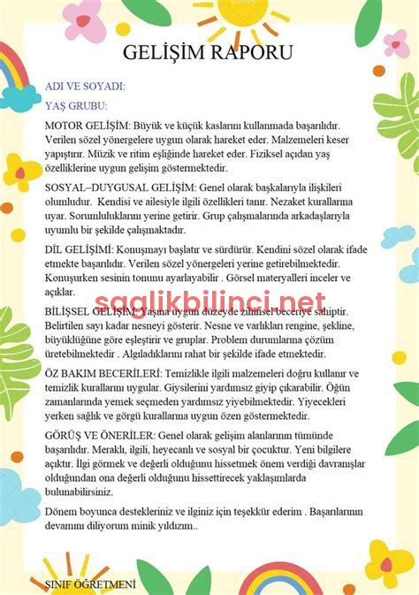 Gelişim Raporu Örnekleri: Çocuk Gelişimi İçin Önemli Belgeler